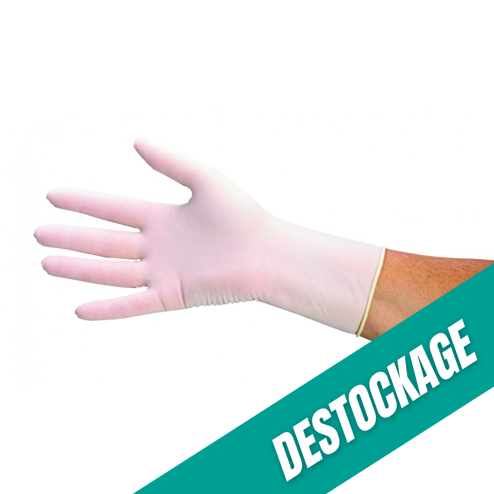 Gants d'examen - Latex - Pré-poudrés - Boite de 100 - My Podologie // Destockage