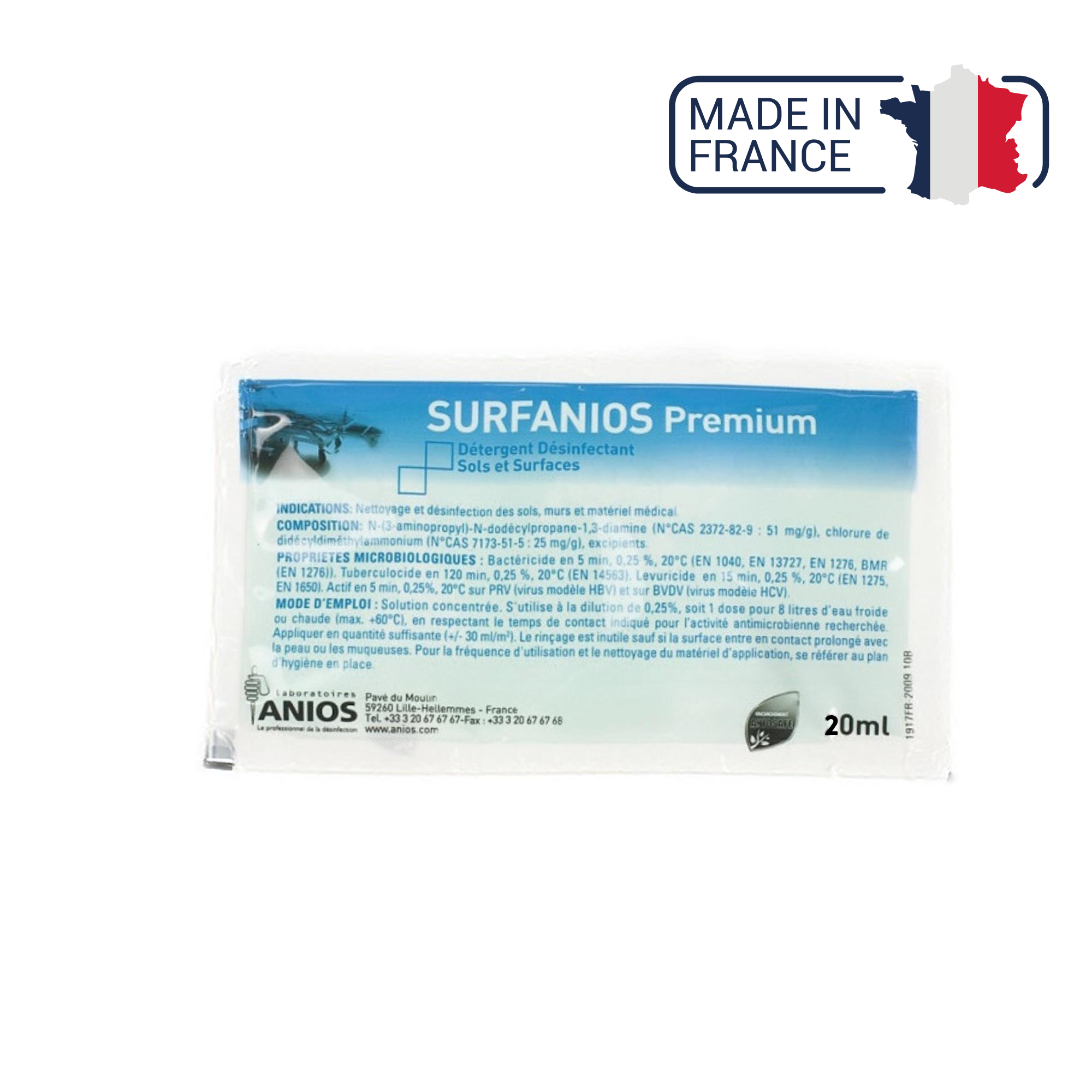 Surfanios Premium - 5L / 1L / dose 20ml - ANIOS