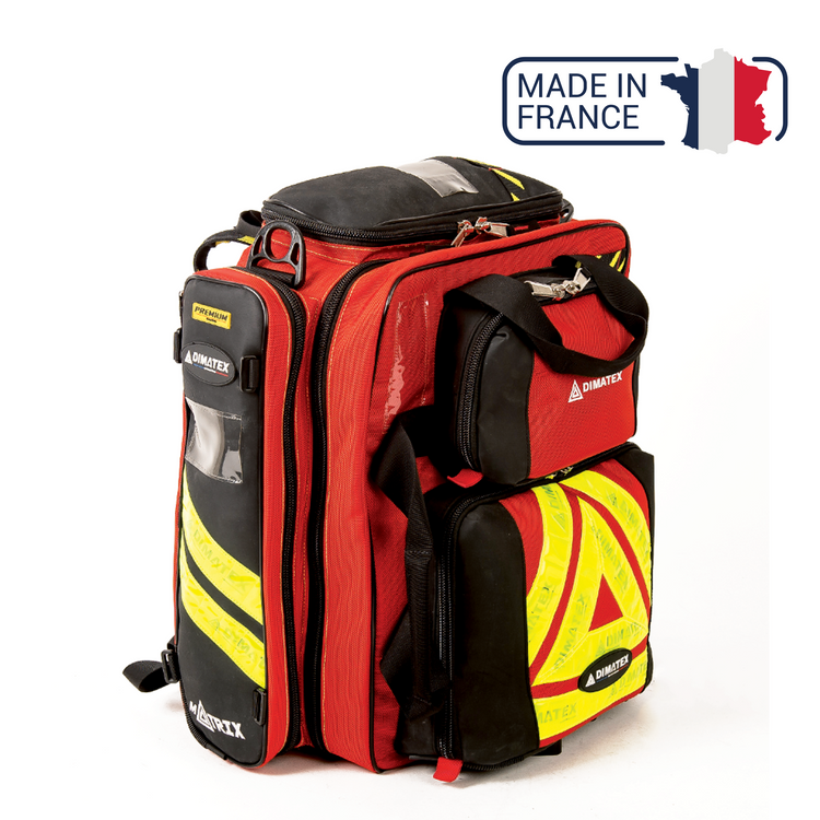 Sac de secours 46 litres MATRIX - Rouge ou bleu - DIMATEX