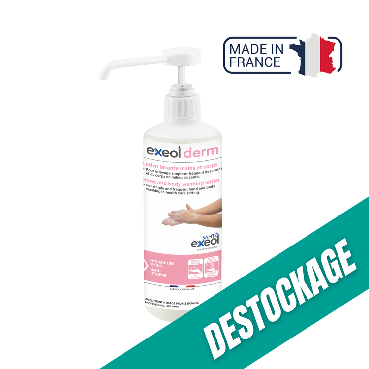 Lotion lavante mains et corps - Exeol derm - Sodel // Destockage Exeol