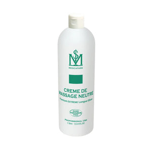 Crème de massage neutre premium extreme longue glisse - 250 ml ou 1 L - Medicafarm - My Podologie