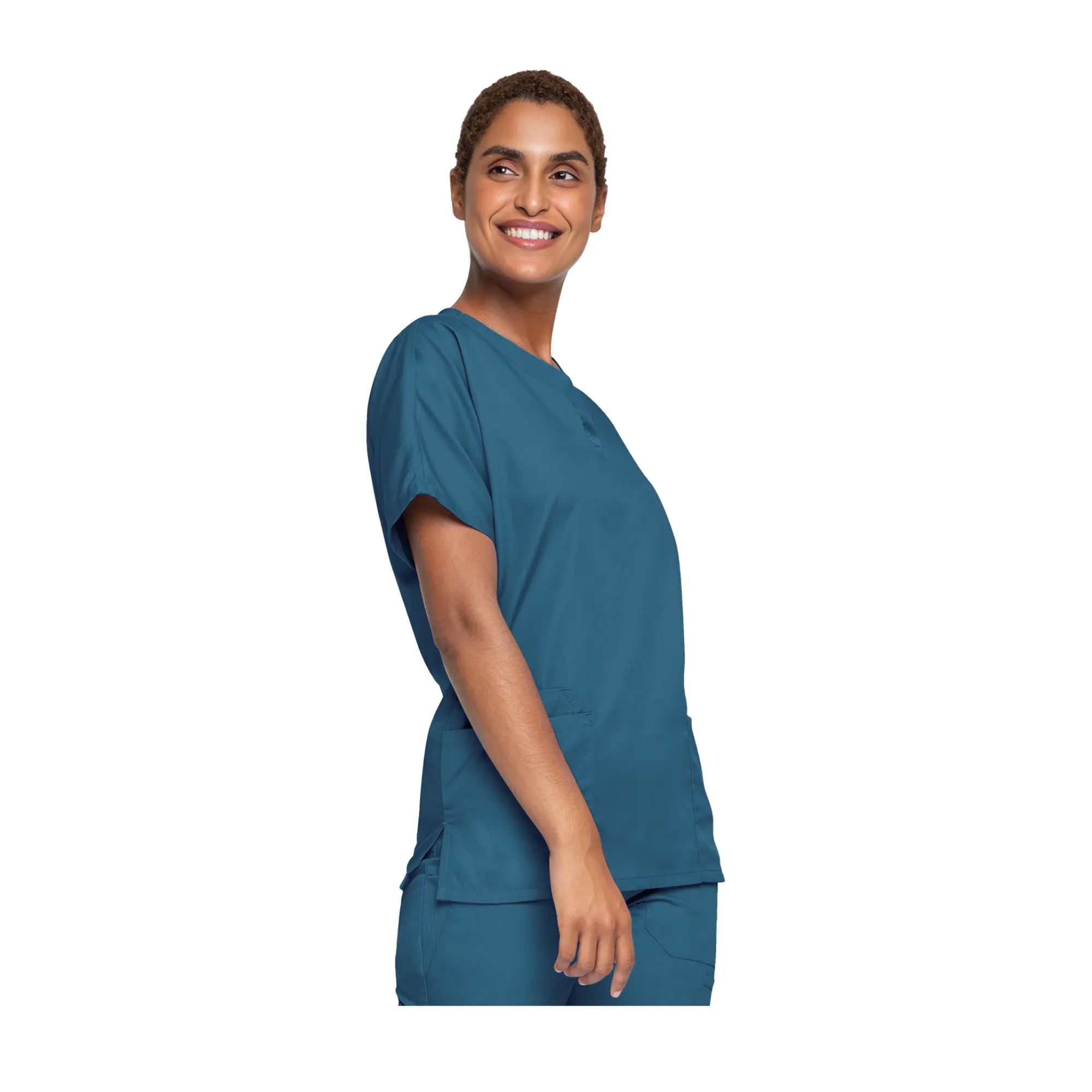 Guéthary - Tunique médicale - Col V - Manches courtes - Femme - Cherokee - Couleur 1 Cherokee Authentic Workwear 