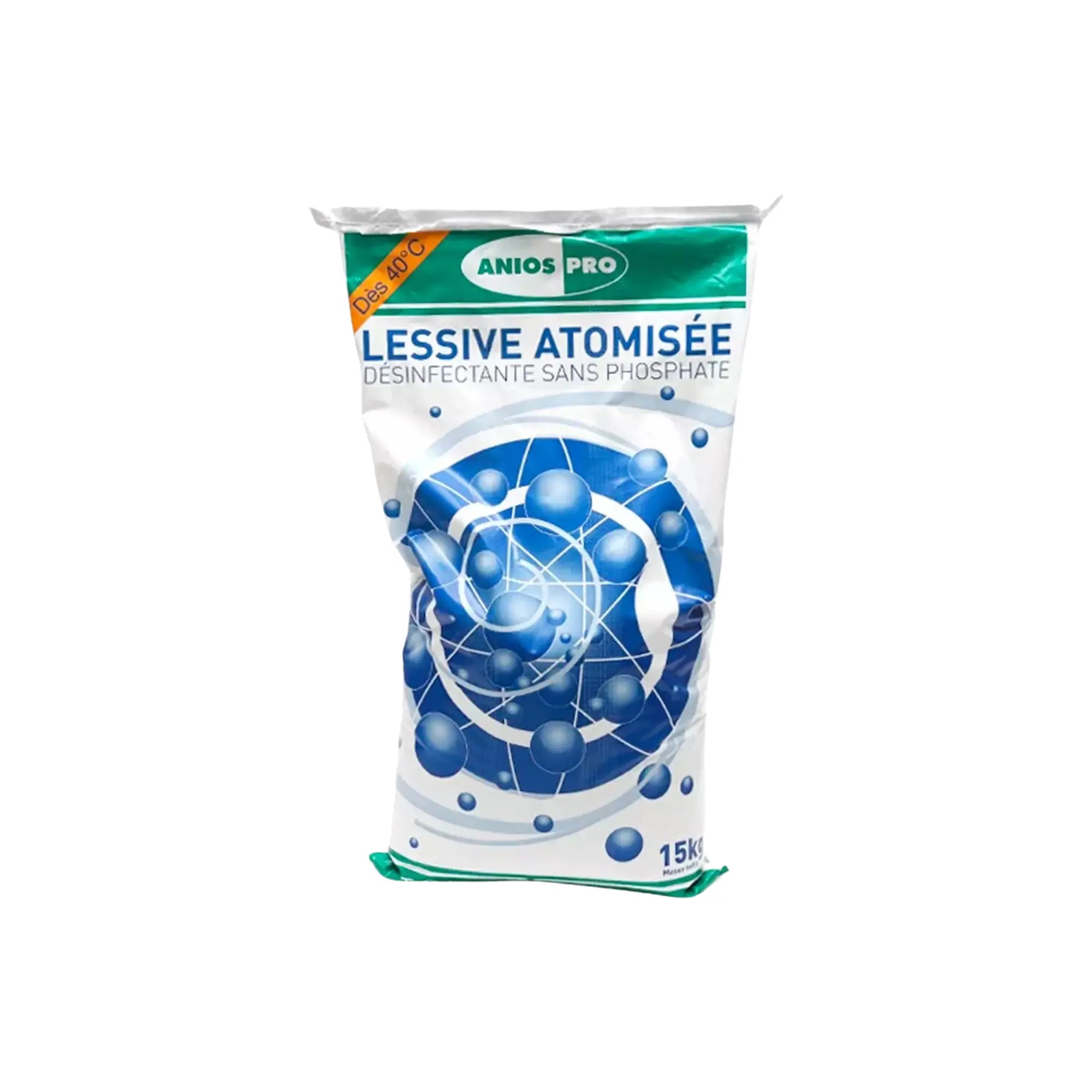 Lessive atomisée - Lavage et désinfection du linge - Sachet de 15 kg - Anios Anios 