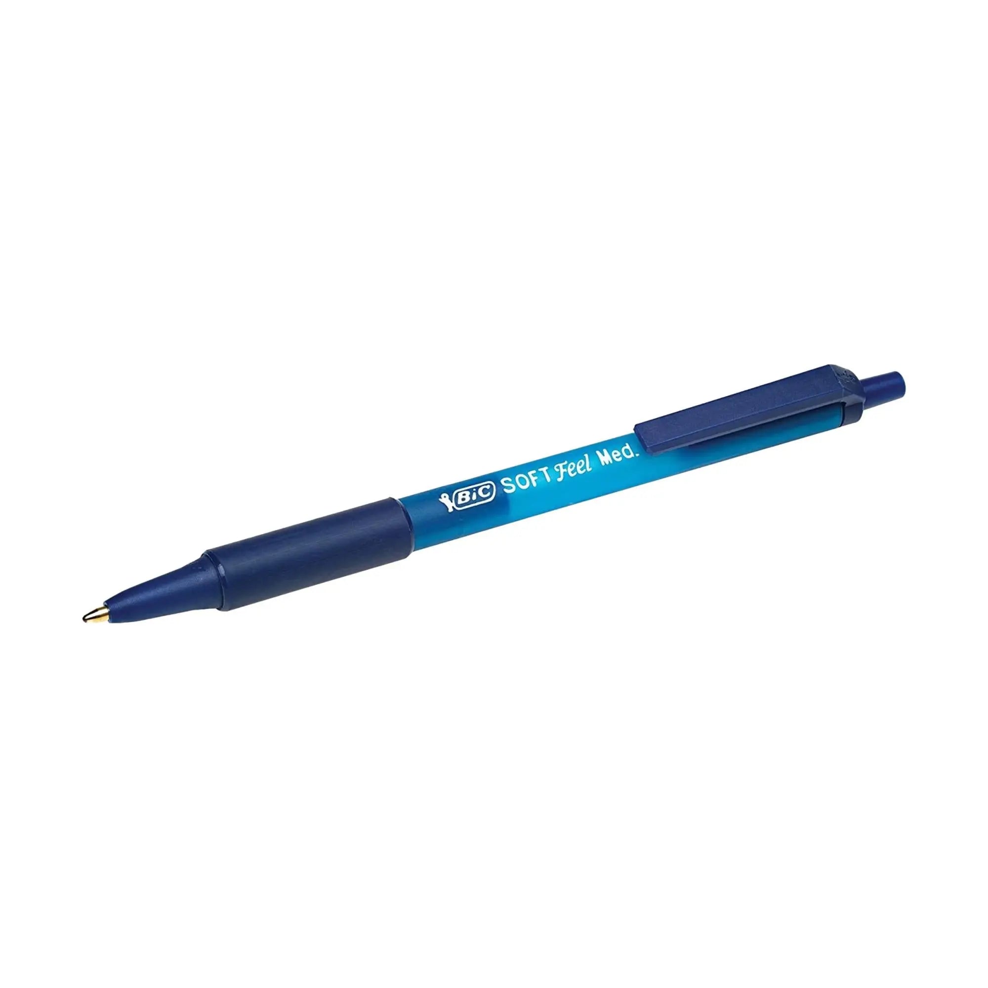 Stylos à bille - bleu medium 1 mm - Soft Feel  - 3 pièces - Bic