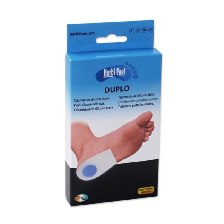 Talonnette en silicone plate Duplo - Herbifeet - My Podologie